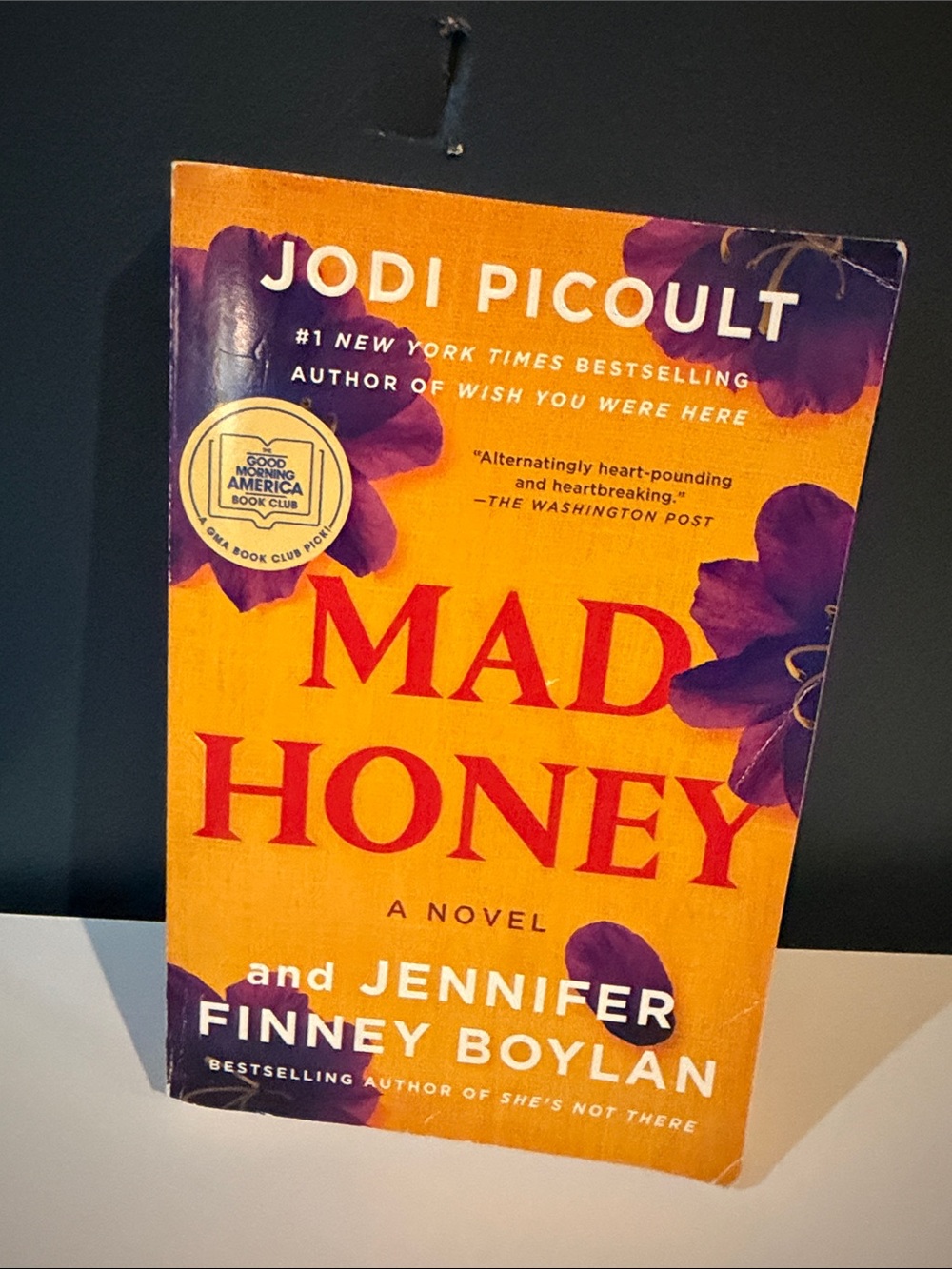 Jodi Picoult & Jennifer Finney Boylan Mad Honey - Orange Paperback Novel
